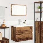 vidaXL Ensemble de mobilier de salle de bain 3 Pièces Bois Ancien
