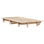 vidaXL Cadre de lit sans matelas 100x200 cm bois massif de pin