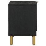 vidaXL Meuble TV noir 80x33x46 cm bois d'ingénierie