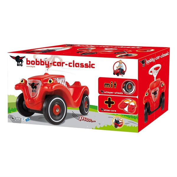 BIG 800056106 - Bobby Car Set -Voiture avec roues silencieuses et protège-chaussures