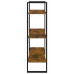 vidaXL Bibliothèque Chêne fumé 80x30x105 cm Bois d'ingénierie