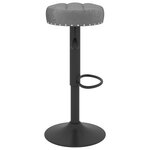 vidaXL Tabourets de bar lot de 2 gris foncé velours