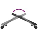 vidaXL Repose-pied Noir 45x40x13 5 cm