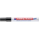 Marqueur Permanent Spécial Industrie 8300 Noir Pointe Ronde 1 5-3 mm x 6 EDDING