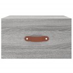 vidaXL Tables de chevet murales 2 Pièces sonoma gris 35x35x20 cm