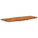 vidaXL Dessus de meuble-lavabo de salle de bain Acacia 140x52x3 8 cm