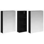 vidaXL Ensemble de Meubles de Salle de Bain 3 Pièces 130 x 14 5 x 70 cm