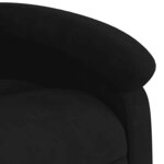 vidaXL Fauteuil inclinable électrique noir velours