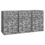 vidaXL Lits surélevés en gabion 3 Pièces 30x30x50 cm Fer