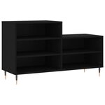 vidaXL Armoire à chaussures Noir 102x36x60 cm Bois d'ingénierie