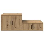 Meuble de rangement vidaXL en chêne  118x41x40 cm  en bois aggloméré