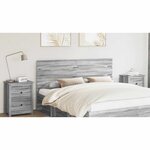 vidaXL Tête de lit Gris Sonoma 200 cm Bois d'ingénierie