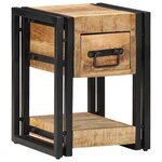 vidaXL Cabinet de chevet avec tiroir 2 Pièces Marron 30 x 30 x 40 cm