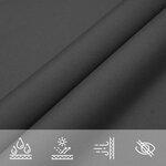 vidaXL Voile de parasol tissu oxford rectangulaire 2x4 5 m anthracite