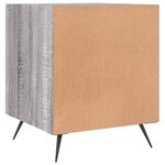 vidaXL Tables de chevet 2 Pièces sonoma gris 40x40x50cm bois d'ingénierie