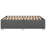 vidaXL Cadre de lit sans matelas gris foncé 160x200 cm tissu