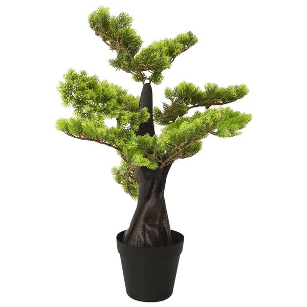 vidaXL Bonsaï de cyprès artificiel avec pot 60 cm Vert
