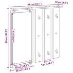 vidaXL Porte-manteau mural chêne artisanal 84 x 10 x 80 cm