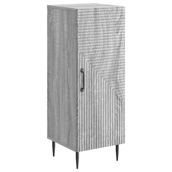 vidaXL Buffet Sonoma gris 33 x 34 5 x 89 5 cm Bois d'ingénierie