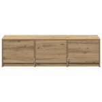 vidaXL Meuble TV chêne artisanal 140 x 34 x 40 cm Bois d'ingénierie