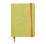 RHODIARAMA carnet souple ANIS 10,5x14,8cm ligné 144p pap ivoire Clf 90g ferm. ... CLAIREFONTAINE