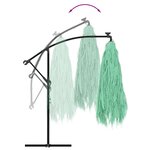 vidaXL Parasol de jardin avec mât en acier vert 269x269x235 cm