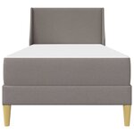 vidaXL Cadre de lit avec matelas avec tête de lit Polyester