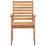 vidaXL Ensemble à manger de jardin 5 Pièces Bois d'acacia solide