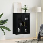vidaXL Armoire murale noir 69 5x34x90 cm