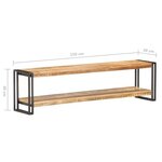 vidaXL Meuble TV 150x30x40 cm Bois de manguier brut