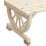 vidaXL Table basse de jardin 90x50x40 cm bois de sapin massif
