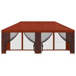 vidaXL Abri de jardin avec parois 6 x 3 m Terre cuite