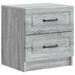 vidaXL Cabinet de chevet avec tiroir Sonoma gris 43 x 34 5 x 44 5 cm