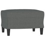 vidaXL Fauteuil avec repose-pied Gris foncé 60 cm Tissu
