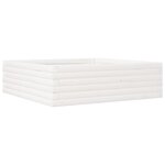 vidaXL Jardinière blanc 80x80x23 cm bois de pin massif