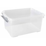 Curver boîtes de rangement handy+ 5 pièces avec couvercle 15l transparent
