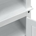 vidaXL Cabinet à chaussures Blanc 86 x 38 5 x 108 cm Pin massif