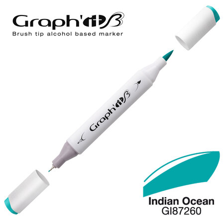 Marqueur manga à l'alcool Graph'it Brush 7260 Indian Ocean