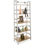 Etagère bibliothèque en bois 5 niveaux rubi