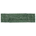 vidaXL Écran de balcon avec feuilles vert foncé 400x100 cm