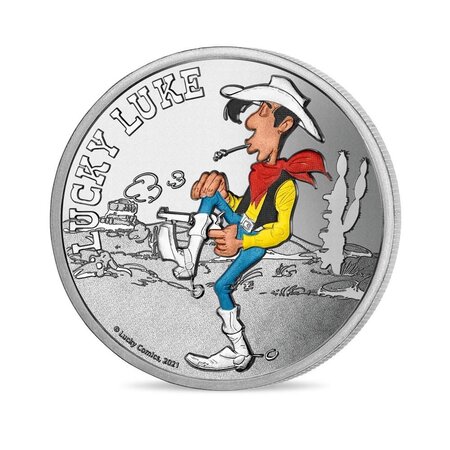 Mini médaille monnaie de paris 2021 - lucky luke