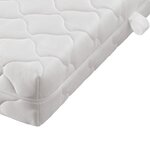 Vidaxl lit avec matelas gris foncé tissu 120x200 cm