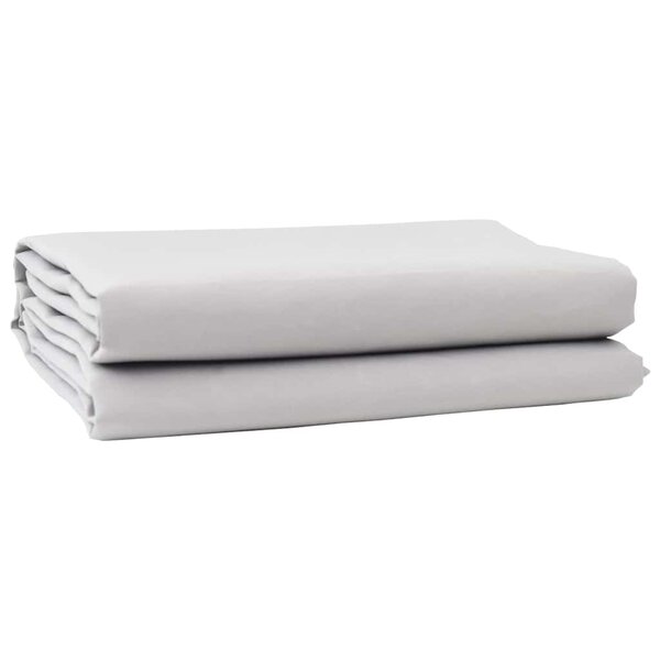 vidaXL Toile de rechange pour store banne Gris clair 3 x 3 m tissu