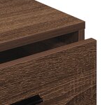 vidaXL Buffet en chêne brun 40x41x75 cm en bois d'ingénierie