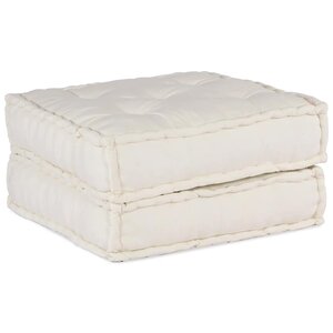 vidaXL Pouf modulaire crème 70x70x36 tissu