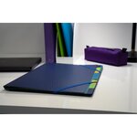 Trieur Polypropylène 3 Rabats Forever 8 Compartiments - Bleu - X 5 - Exacompta
