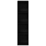 vidaXL Bibliothèque Chêne noir 36x30x143 cm Bois d'ingénierie