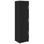 vidaXL Buffet en chêne noir Chêne noir MDF et placage en bois Moyen