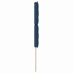vidaXL Tête de lit Hauteur réglable avec tête de lit Bleu 90 cm tissu