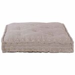 vidaXL Coussin de canapé Marron Clair 120 x 80 x 12 cm tissu
